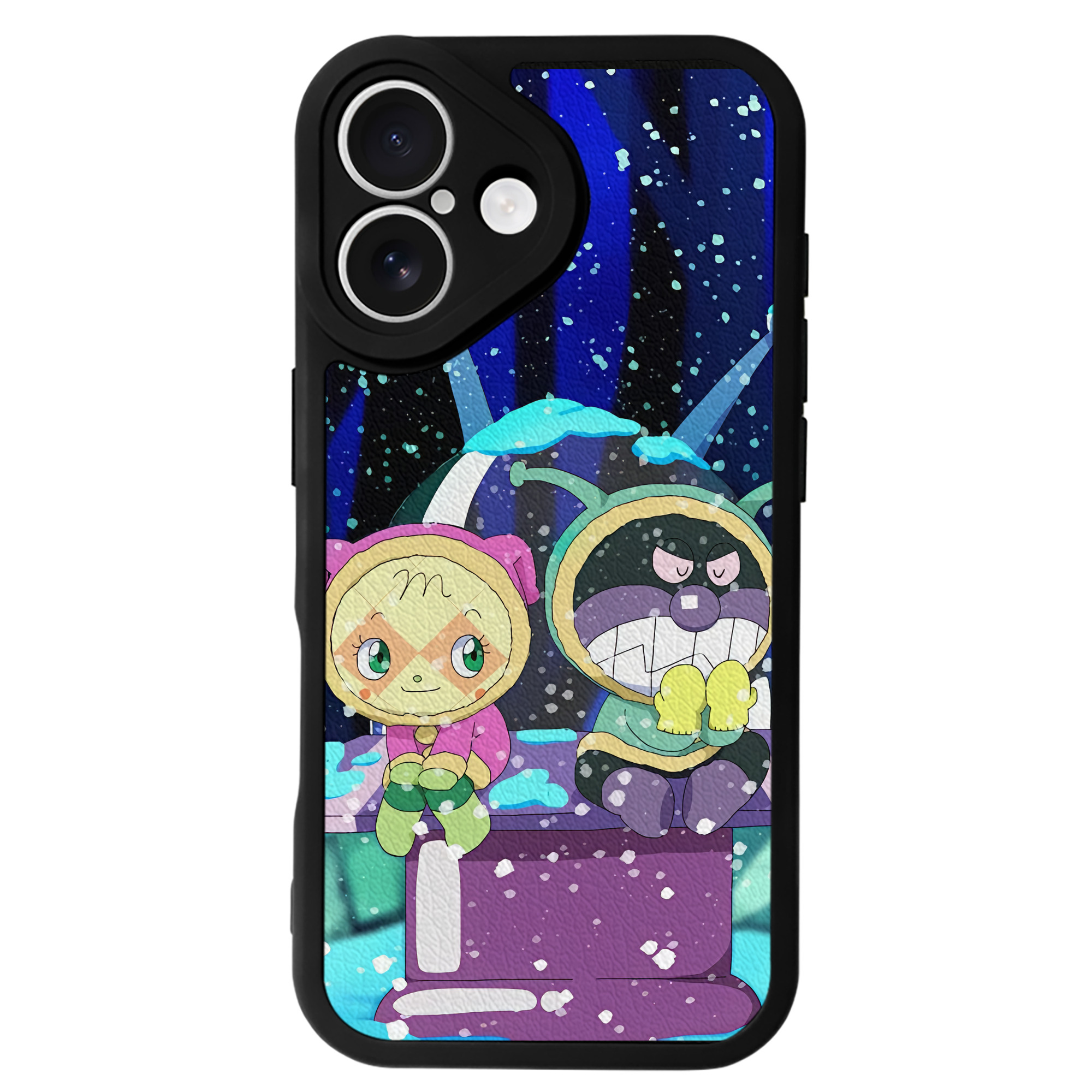 （画像用） アンパンマン Anpanman 【iPhone 16シリーズ対応】シリコンスマホケース（レザー調） 材質：シリコン